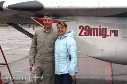Be a passenger in a tough fighter jet in Russia